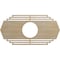 Ekena Millwork Chrysler Wood Fretwork Pierced Ceiling Medallion, Birch, 16"W x 8"H x 4 1/4"ID x 1/4"T CMWP16X08X0250CSBI - alternate 1